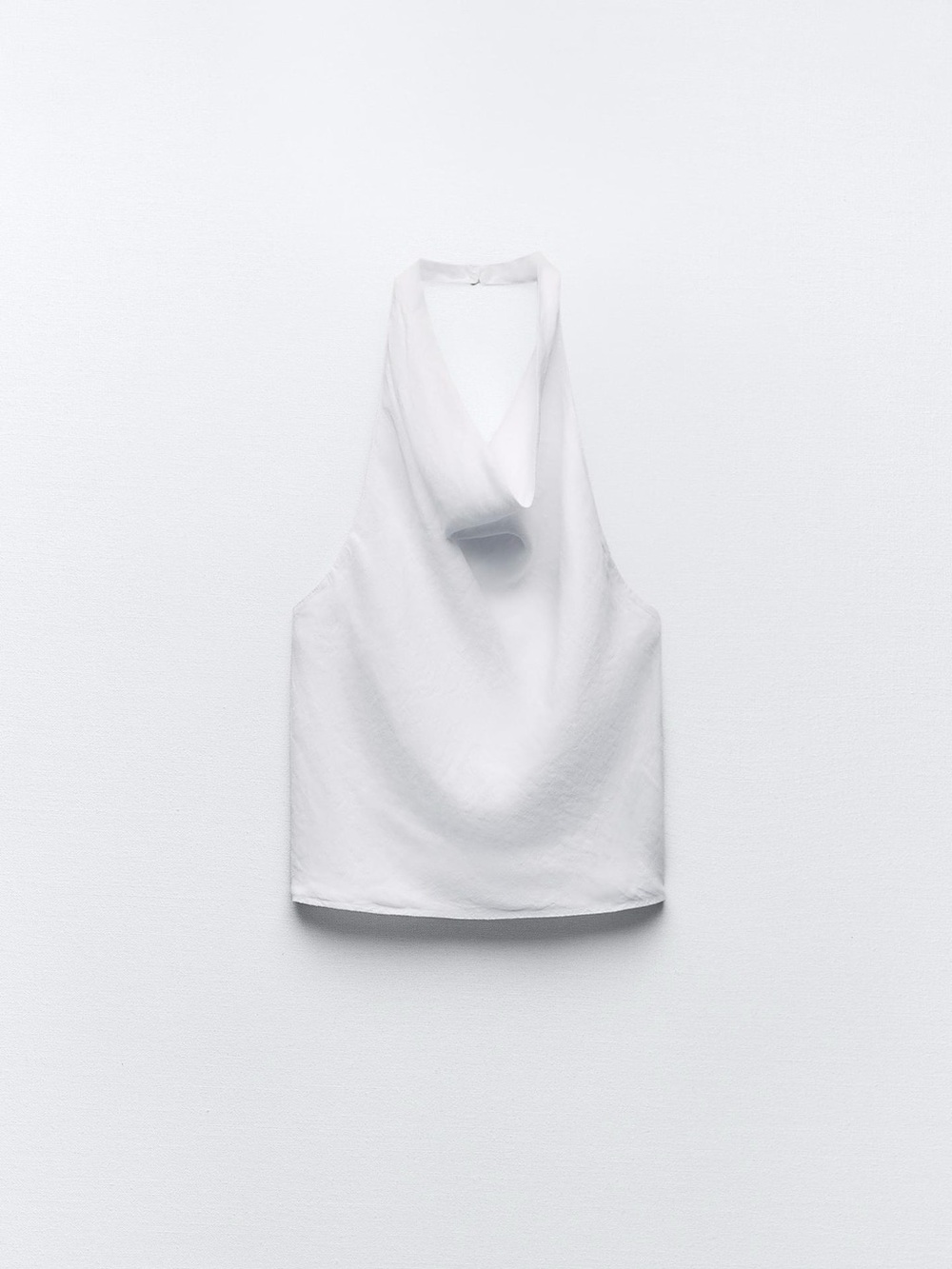 Zara linen Halter Neck Women's Top
